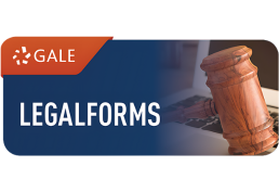 Gale LegalForms logo featuring a gavel on a computer keyboard