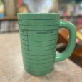 Green Mug That Looks Like a Library Checkout Card