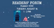 Summer Readers' Forum